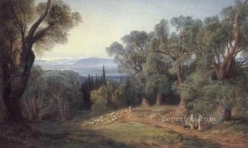 コルフ島とアルバニア山脈2 エドワード・リア Oil Paintings
